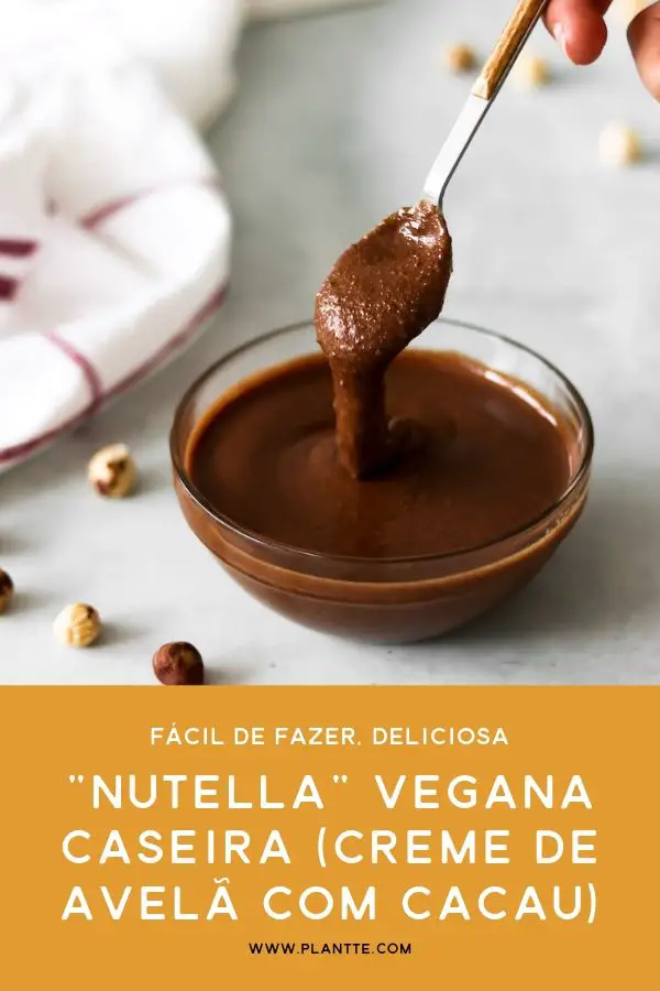 nutella vegana caseira