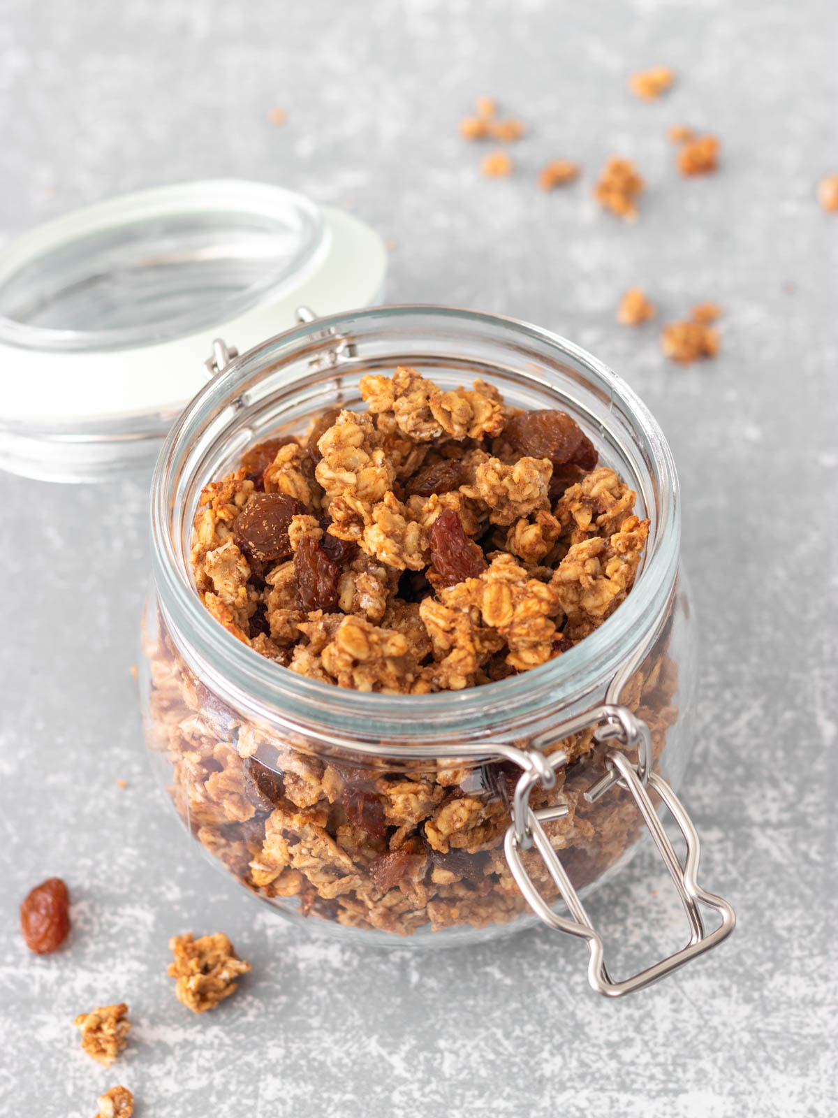 granola sem açúcar no pote