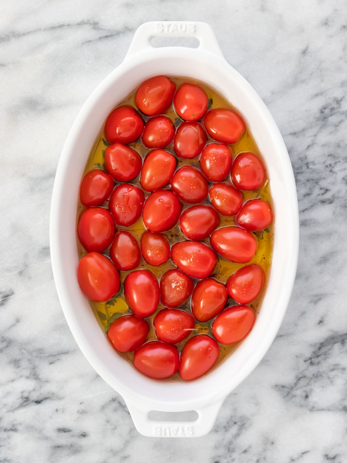 tomate confit antes de assar