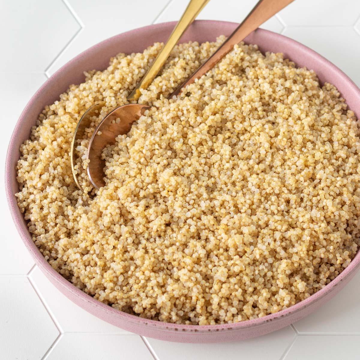 prato de quinoa cozida soltinha